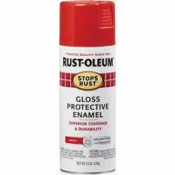 Outlet 🥰 Rust-Oleum Stops Rust Enamel Gloss Cherry-12 Oz ❤️