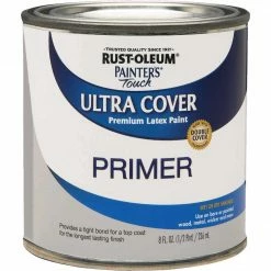 Wholesale 😉 Rust-Oleum Painter's Touch Ultra Cover Acrylic Latex Flat Decorator Enamel, Gray, 1/2 Pt. 👍