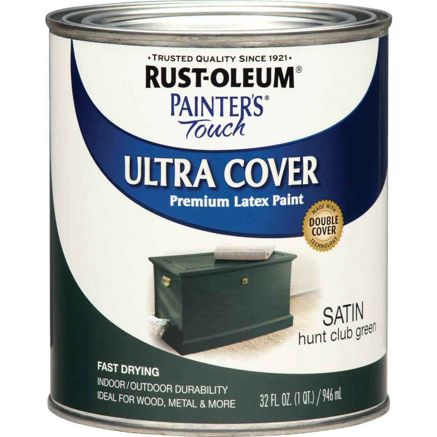 Promo โ๏ธ Rust-Oleum Painter's Touch Ultra Cover Acrylic Latex Satin Decorator Enamel, Hunt Club Green, 1 Qt. ๐งจ 3 Promo โ๏ธ Rust-Oleum Painter's Touch Ultra Cover Acrylic Latex Satin Decorator Enamel, Hunt Club Green, 1 Qt. ๐งจ