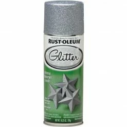 Deals 🧨 Rust-Oleum Silver 10.25 Oz. Glitter Spray Paint 🛒