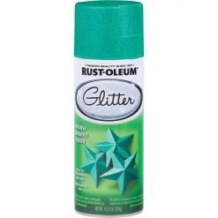 Budget ❤️ Rust-Oleum Turquoise 10.25 Oz. Glitter Spray Paint 🧨