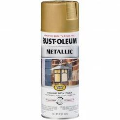 Budget 🌟 Rust-Oleum Stops Rust 11 Oz. Metallic Spray Paint, Burnished Brass ⭐