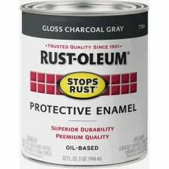 Deals 👍 Rust-Oleum Stops Rust Enamel Gloss Charcoal Gray-QT 🎉