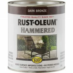 Brand new ⌛ Rust-Oleum Stops Rust 🔨 Hammered Paint, Dark Bronze, 1 Qt. 🔥