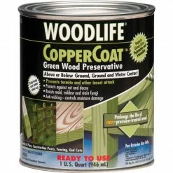 Outlet 😉 Rust-Oleum Woodlife Water-Based Coppercoat Green Wood Preservative, 1 Qt. 👍