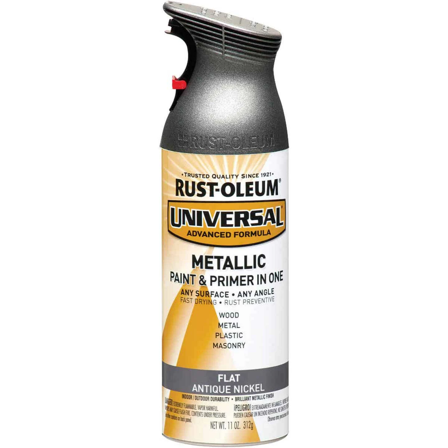 Promo ๐งจ Rust-Oleum Universal 11 Oz. Metallic Flat All-Surface Spray Paint & Primer In One, Antique Nickel ๐ 3 Promo ๐งจ Rust-Oleum Universal 11 Oz. Metallic Flat All-Surface Spray Paint & Primer In One, Antique Nickel ๐