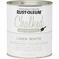 Hot Sale ✨ Rust-Oleum Chalked Linen White Ultra Matte 30 Oz. Chalk Paint 😉