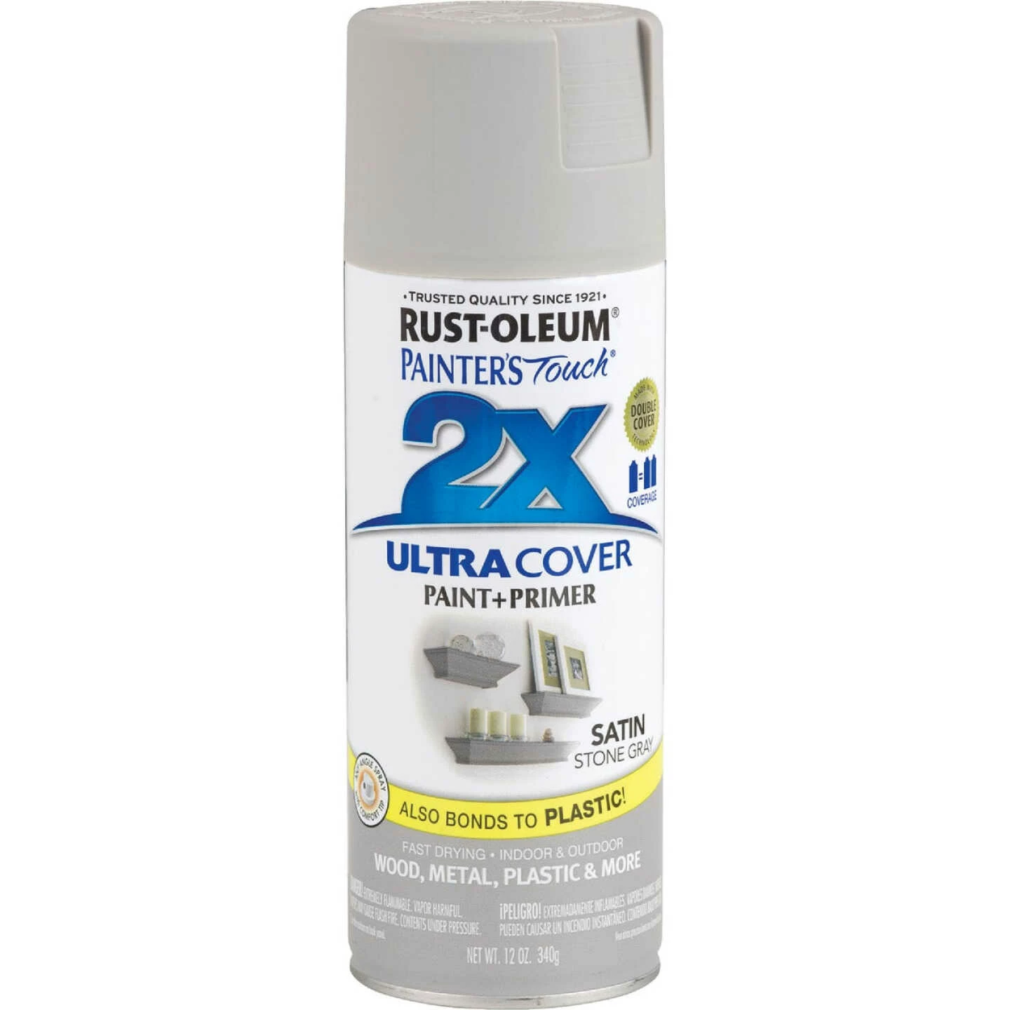 Best Pirce ๐ Rust-Oleum Painter's Touch 2X Ultra Cover 12 Oz. Satin Paint + Primer Spray Paint, Stone Gray ๐งจ 4 Best Pirce ๐ Rust-Oleum Painter's Touch 2X Ultra Cover 12 Oz. Satin Paint + Primer Spray Paint, Stone Gray ๐งจ - Image 2