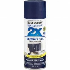 Outlet ✨ Rust-Oleum Painter's Touch 2X Ultra Cover 12 Oz. Satin Paint + Primer Spray Paint, Midnight Blue ⭐ 6 Outlet ✨ Rust-Oleum Painter's Touch 2X Ultra Cover 12 Oz. Satin Paint + Primer Spray Paint, Midnight Blue ⭐ -Rust-Oleum Shop ItemImage 771342 q5wzwb d4cv5k afa3l2