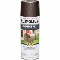 Best reviews of 👍 Rust-Oleum Brown Metallic 12 Oz. 🔨 Hammered Finish Spray Paint 🛒