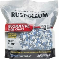 New 🎁 Rust-Oleum Color Chip Concrete 🧥 Coating, 1 Lb., Gray 🥰
