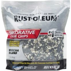 Flash Sale 🔔 Rust-Oleum Color Chip Concrete 🧥 Coating, 1 Lb., Mocha 🤩