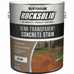 Cheap ✨ Rust-Oleum RockSolid Semi-Transparent Concrete Stain, 1 Gal., Tint Base 👏