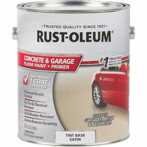 New 🎉 Rust-Oleum Concrete & Garage Floor Paint & Primer, 1 Gal., Tint Base 🎁 -Rust-Oleum Shop ItemImage 771989 q5x0f1 es68rc 67o037