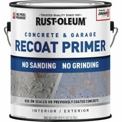 Discount 🛒 Rust-Oleum Garage & Concrete Recoat Floor Primer, Semi-Transparent Gray, Gal 🤩