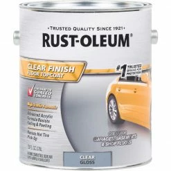 Budget 🌟 Rust-Oleum Clear Finish Topcoat Floor 🧥 Coating, 1 Gal. 👍
