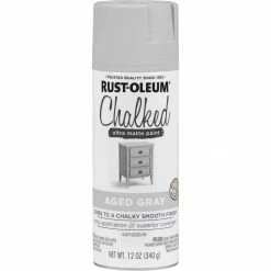 Best Sale ✨ Rust-Oleum Chalked 12 Oz. Ultra Matte Spray Paint, Aged Gray 🤩