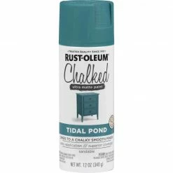 Deals ⌛ Rust-Oleum Chalked 12 Oz. Ultra Matte Spray Paint, Tidal Pond 🧨