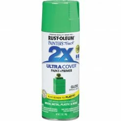 Budget 🔥 Rust-Oleum Painter's Touch 2X Ultra Cover 12 Oz. Gloss Paint + Primer Spray Paint, Spring Green 🌟 -Rust-Oleum Shop ItemImage 772166 q5x0jt dyyfsg 5yg3bx
