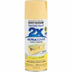 Cheapest 🎁 Rust-Oleum Painter's Touch 2X Ultra Cover 12 Oz. Satin Paint + Primer Spray Paint, ☀️ Summer Squash 🎉 -Rust-Oleum Shop ItemImage 772171 q5x0jz 9ys70w bgguhi