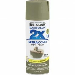 Discount 🤩 Rust-Oleum Painter's Touch 2X Ultra Cover 12 Oz. Satin Paint + Primer Spray Paint, Oregano 🌟 -Rust-Oleum Shop ItemImage 772178 q5x0k7 cxd674 di9ic7