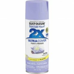 Best Sale 😉 Rust-Oleum Painter's Touch 2X Ultra Cover 12 Oz. Satin Paint + Primer Spray Paint, French Lilac 😉 -Rust-Oleum Shop ItemImage 772184 q5x0kb 1v9jxc 9b4wsl