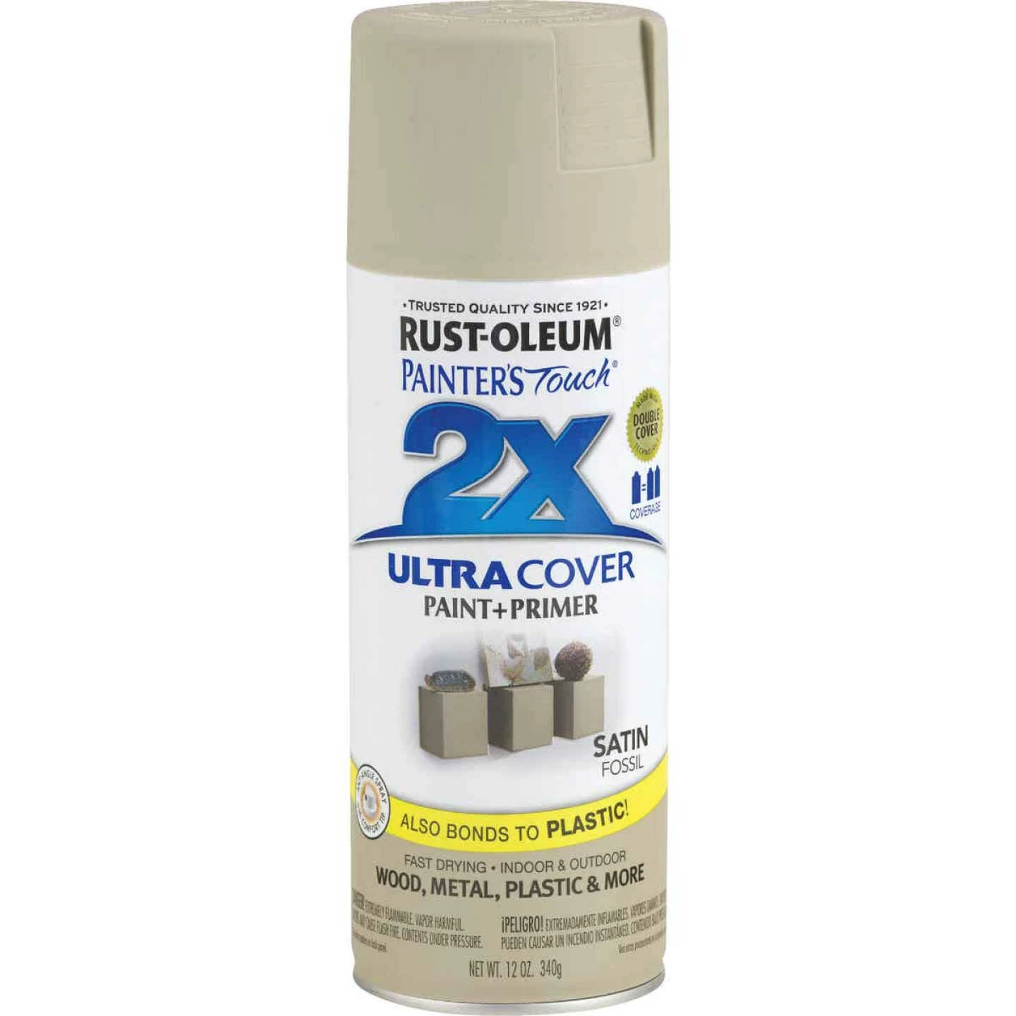 Wholesale ⌛ Rust-Oleum Painter's Touch 2X Ultra Cover 12 Oz. Satin Paint + Primer Spray Paint, Fossil 🛒 4 Wholesale ⌛ Rust-Oleum Painter's Touch 2X Ultra Cover 12 Oz. Satin Paint + Primer Spray Paint, Fossil 🛒 - Image 2