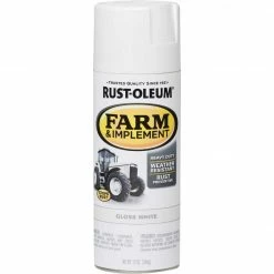 Coupon 👏 Rust-Oleum 12 Oz. Gloss White Farm & Implement Spray Paint 🎁