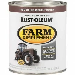 Cheap ✨ Rust-Oleum 1 Quart Red Oxide Metal Primer Gloss Farm & Implement Enamel 😉