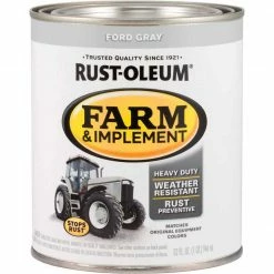 Promo 🛒 Rust-Oleum 1 Quart Ford Gray Gloss Farm & Implement Enamel ✨