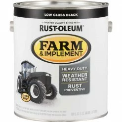 Best Sale ✨ Rust-Oleum 1 Gallon Black Low Gloss Farm & Implement Enamel 🥰