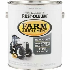 Discount 🤩 Rust-Oleum 1 Gallon White Gloss Farm & Implement Enamel 🧨
