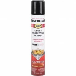 Brand new 💯 Rust-Oleum Stops Rust 24 Oz. Black Turbo Spray Paint 👍
