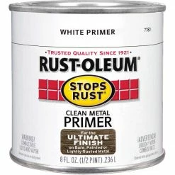 Buy ⌛ Rust-Oleum Stops Rust Clean Metal Primer, White, 1/2 Pt. 🧨