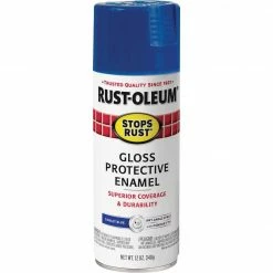 Flash Sale ✔️ Rust-Oleum Stops Rust 12 Oz. Gloss Cobalt Spray Paint Protective Enamel ✨