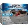 Buy 😍 Rust-Oleum EpoxyShield Satin Basement Floor 🧥 Coating Kit, Gray, 120 Oz. 🧨