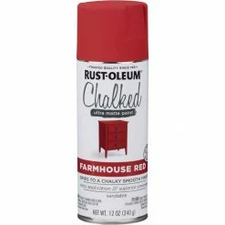 Best reviews of ✨ Rust-Oleum 12 Oz. Chalked Ultra Matte Farmhouse Red Chalk Spray Paint 😉