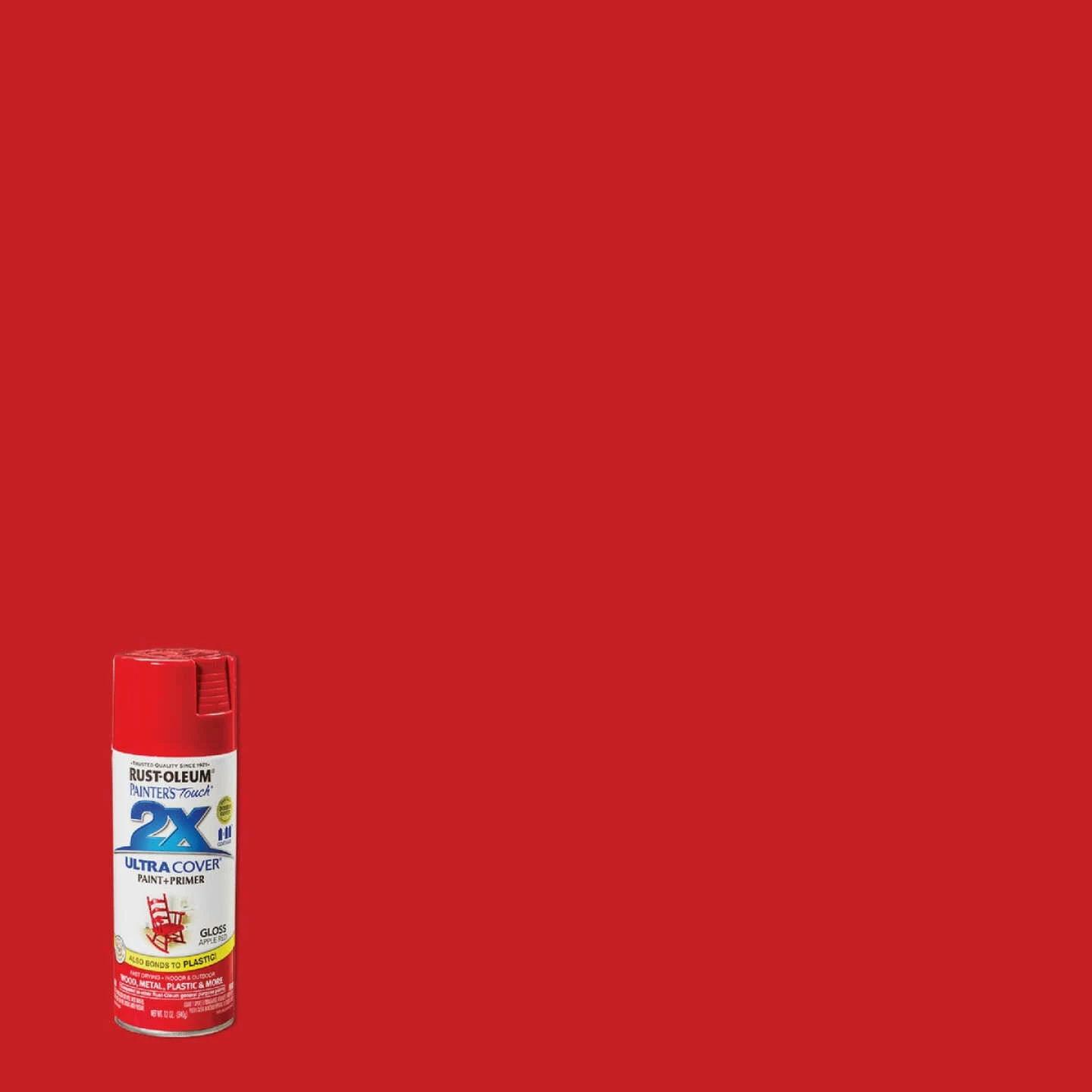 Best Pirce 👍 Rust-Oleum Painter's Touch 2X Ultra Cover 12 Oz. Gloss Paint + Primer Spray Paint, Apple Red 🛒 3 Best Pirce 👍 Rust-Oleum Painter's Touch 2X Ultra Cover 12 Oz. Gloss Paint + Primer Spray Paint, Apple Red 🛒