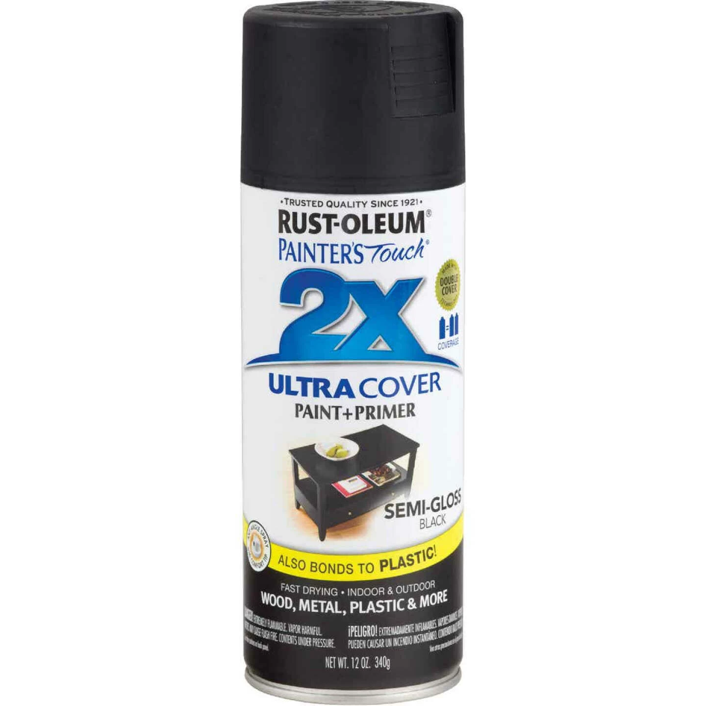 Discount π₯ Rust-Oleum Painter's Touch 2X Ultra Cover 12 Oz. Semi-Gloss Paint + Primer Spray Paint, Black π 4 Discount π₯ Rust-Oleum Painter's Touch 2X Ultra Cover 12 Oz. Semi-Gloss Paint + Primer Spray Paint, Black π - Image 2