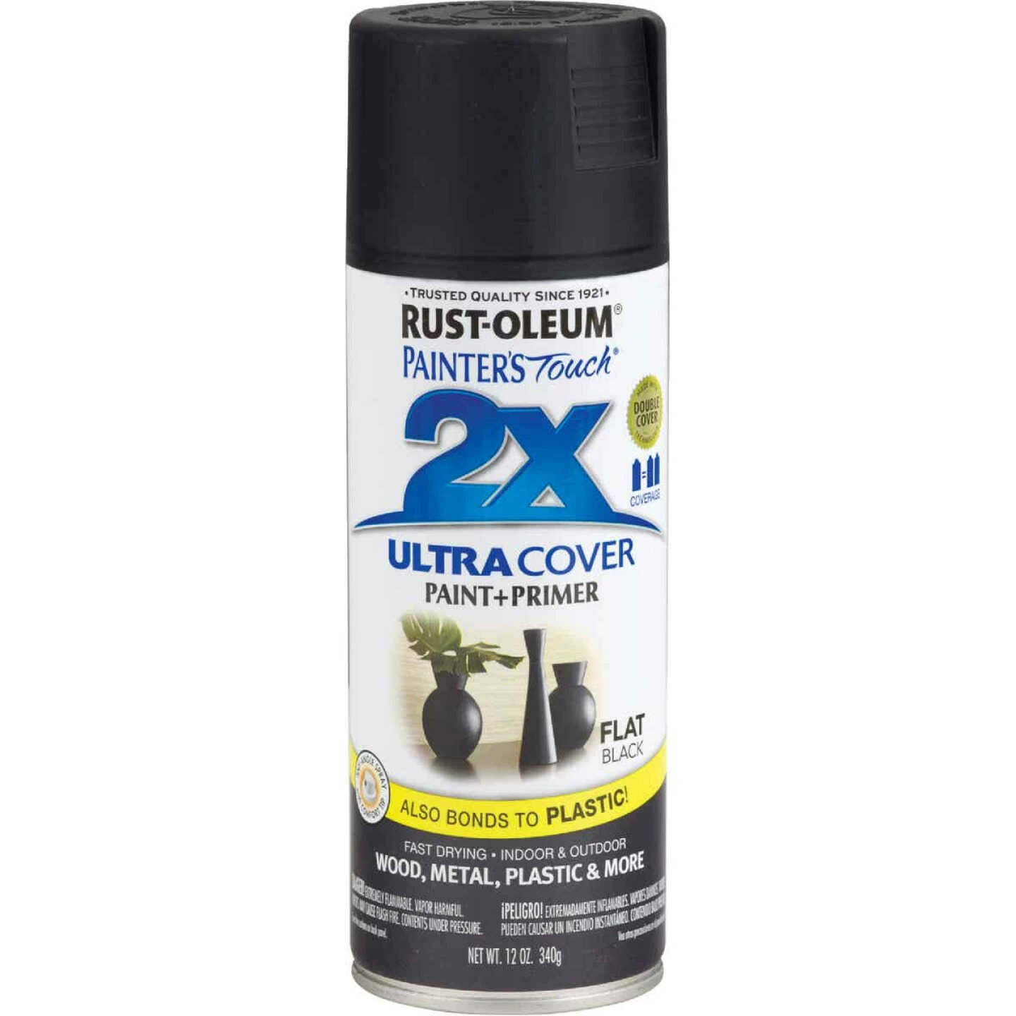 Best deal 😀 Rust-Oleum Painter's Touch 2X Ultra Cover 12 Oz. Flat Paint + Primer Spray Paint, Black 😍 4 Best deal 😀 Rust-Oleum Painter's Touch 2X Ultra Cover 12 Oz. Flat Paint + Primer Spray Paint, Black 😍 - Image 2