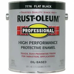 Best Sale 🎉 Rust-Oleum Professional Oil Based Flat Protective Rust Control Enamel, Black, 1 Gal. 🥰