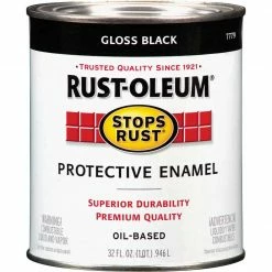 Best reviews of ❤️ Rust-Oleum Stops Rust Oil Based Gloss Protective Rust Control Enamel, Black, 1 Qt. 👏