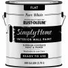 Brand new 🛒 Rust-Oleum Simply Home Flat Pure White Interior Wall Paint, Gallon 👍