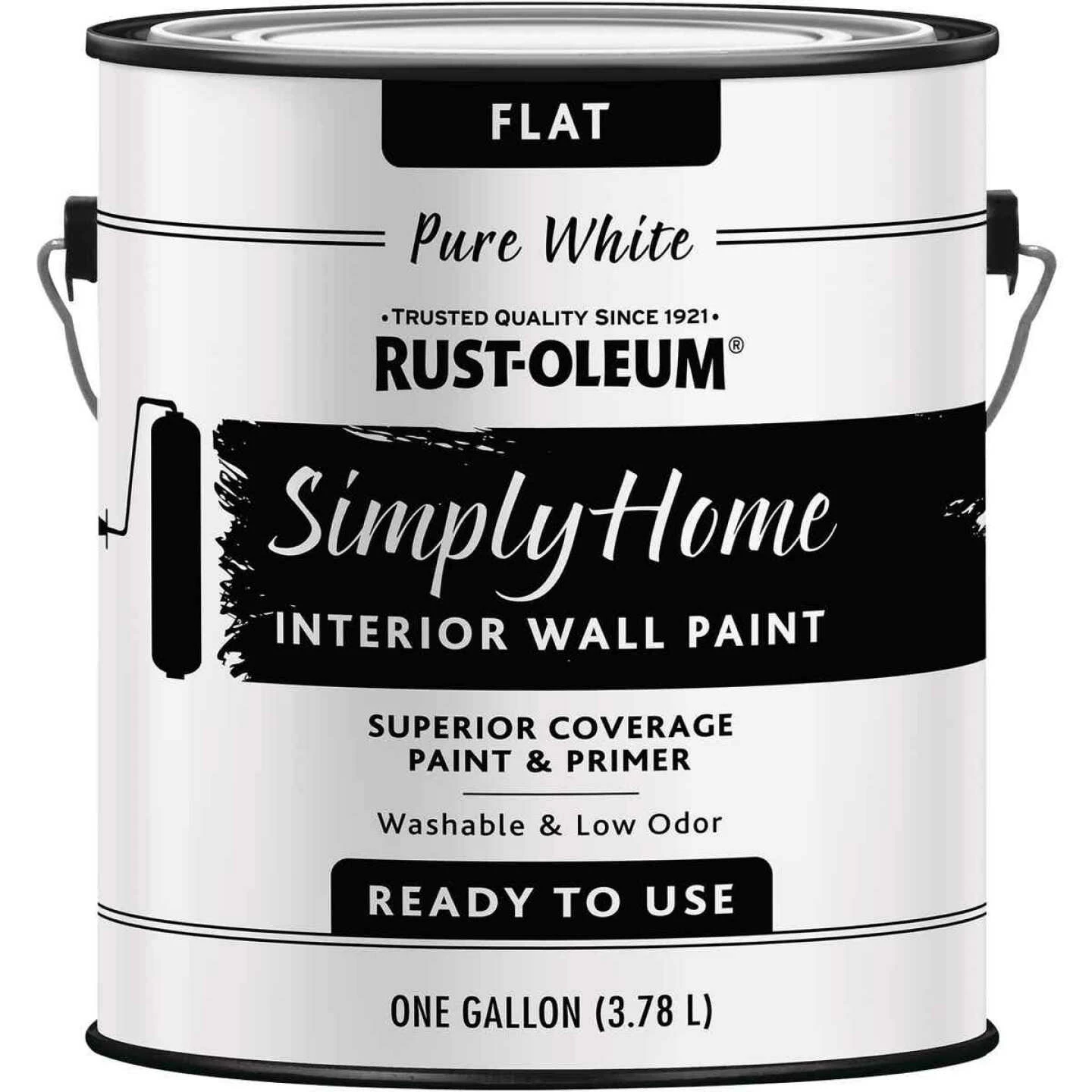 Brand new 🛒 Rust-Oleum Simply Home Flat Pure White Interior Wall Paint, Gallon 👍 3 Brand new 🛒 Rust-Oleum Simply Home Flat Pure White Interior Wall Paint, Gallon 👍