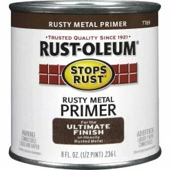 Brand new ⭐ Rust-Oleum Stops Rust Rusty Metal Primer, Red/Brown, 1/2 Pt. 🧨