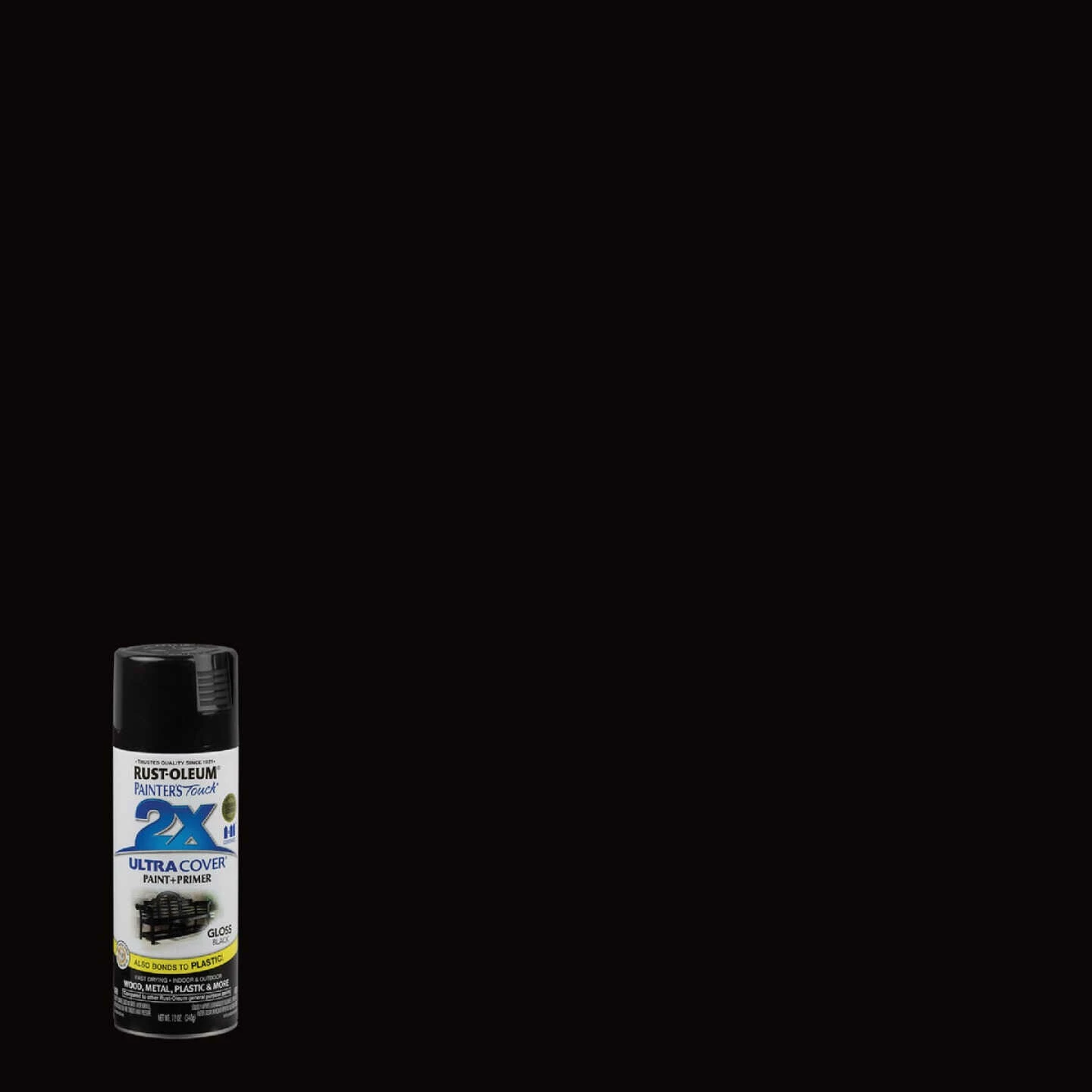 New 💯 Rust-Oleum Painter's Touch 2X Ultra Cover 12 Oz. Gloss Paint + Primer Spray Paint, Black 👍 3 New 💯 Rust-Oleum Painter's Touch 2X Ultra Cover 12 Oz. Gloss Paint + Primer Spray Paint, Black 👍