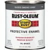 Buy 😍 Rust-Oleum Stops Rust Oil Based Gloss Protective Rust Control Enamel, Smoke Gray, 1 Qt. ❤️