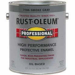 Deals 👏 Rust-Oleum Professional Oil Based Gloss Protective Rust Control Enamel, Smoke Gray, 1 Gal. 🛒