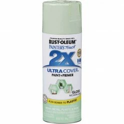 Promo ❤️ Rust-Oleum Painter's Touch 2X Ultra Cover 12 Oz. Gloss Paint + Primer Spray Paint, Modern Mint 🤩 -Rust-Oleum Shop ItemImage 777974 q5x28e 6nggf4 cj0mu