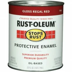 Cheapest 🎉 Rust-Oleum Stops Rust Oil Based Gloss Protective Rust Control Enamel, Regal Red, 1 Qt. 🎁